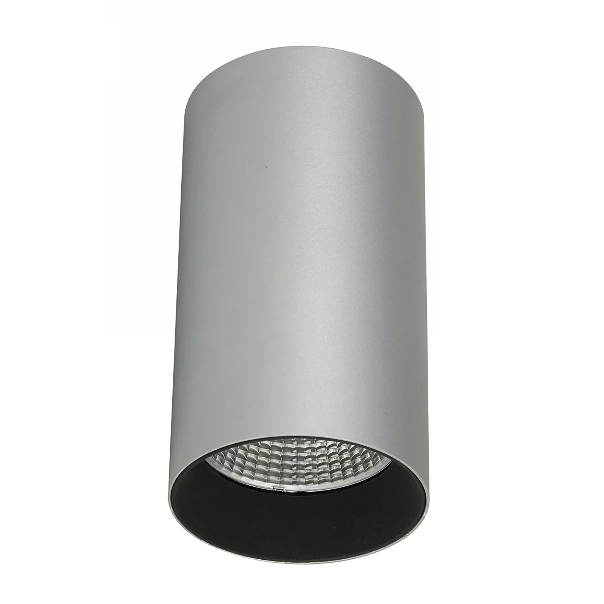 DL300100  Eos 20, 20W Silver & Black Surface LED Spotlight 1480lm 25° 2700K IP20